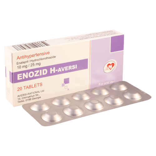 ენოზიდი-H ტაბლეტი 10მგ+25მგ #20