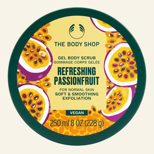 ბოდი შოპი - ტანის სკრაბი გამაგრილებელი ვნების ხილი 250მლ