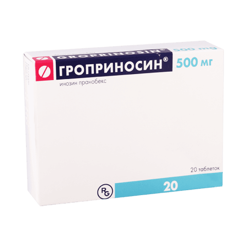 გროპრინოსინი ტაბლეტი 500მგ #20