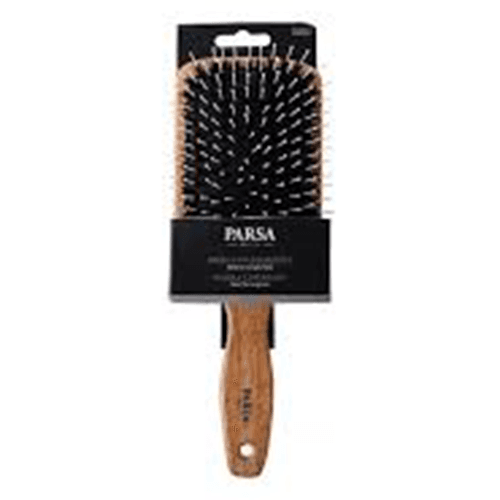 პარსა - სავარცხელი ხის შერეული ჯაგრისით ოთხკუთხედი