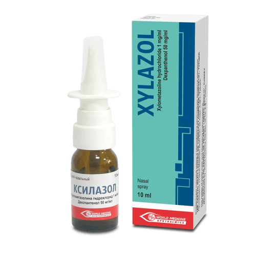 ქსილაზოლი სპრეი ცხვირის (1მგ+50მგ)1მლ 10მლ ფლაკონი #1