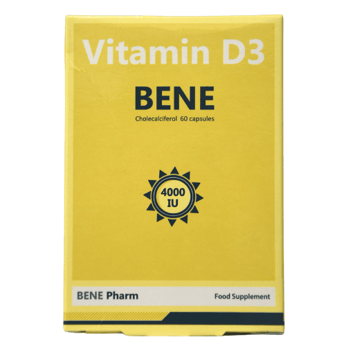 ბენე ვიტამინი დ3 კაფსულა 4000სე #60