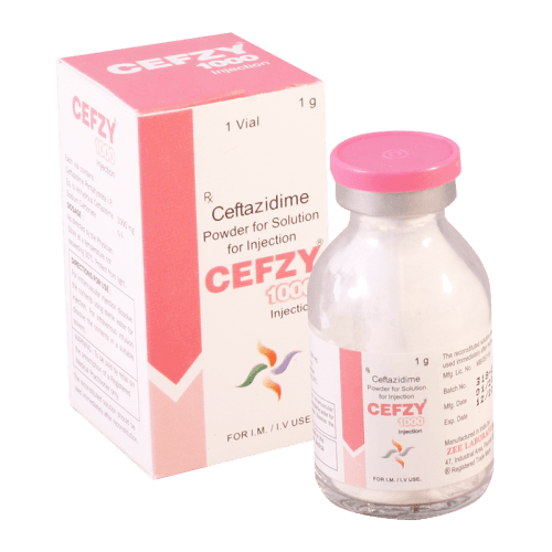 ცეფზი ი/ვ ი/მ ფხვნილი საინექციო ხსნარის მოსამზადებლად 1000მგ ფლაკონი #1