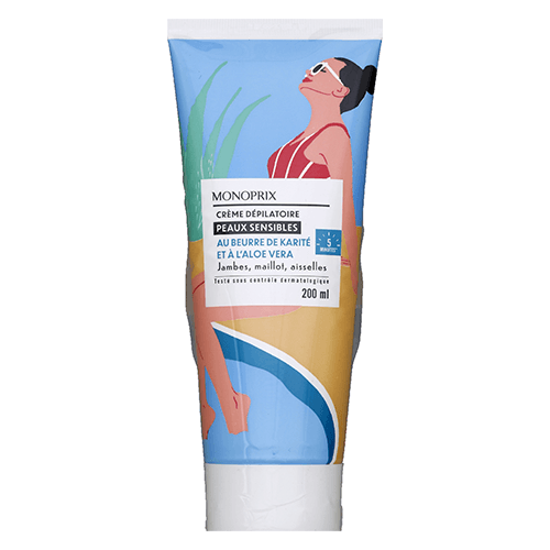 მონოპრი - დეპილაციის კრემი ტანის მგრძნობიარე კანის 200მლ