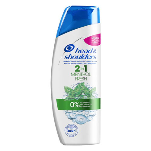 ჰედ ენდ შოლდერსი - შამპუნი-კონდიციონერი 2X1 ქერტლის საწინააღმდეგო მენთოლით ყველა ტიპის თმის 360მლ