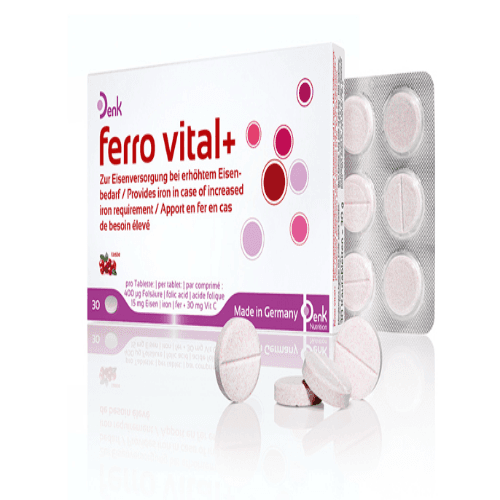 ფერო ვიტალ+ დენკი ტაბლეტი საღეჭი #30