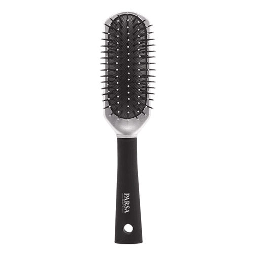 პარსა - Trend Line სავარცხელი პლასტიკის ჯაგრისით დიდი ოვალური ვერცხლისფერი