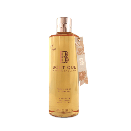 გრეის კოული BOUTIQUE - შხაპის გელი ქარვა/მუშკი/ვანილი 500მლ