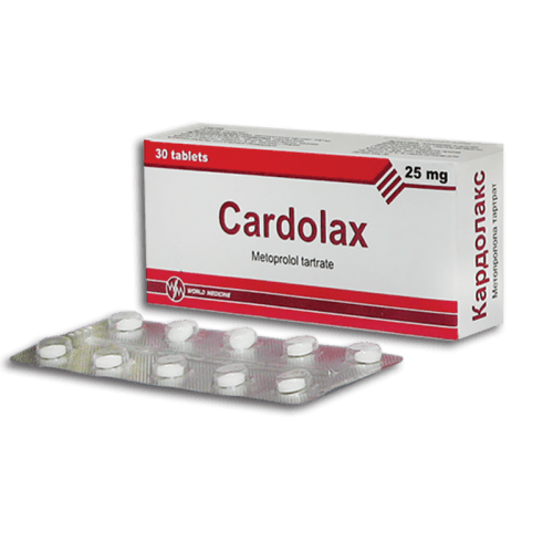 კარდოლაქსი ტაბლეტი  25მგ #30