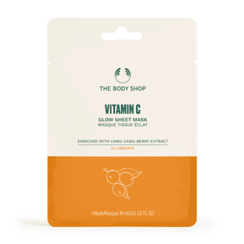 ბოდი შოპი - ვიტამინი C ქსოვილის პატჩი სახის ბზინვარების 18მლ