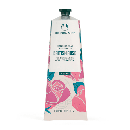 ბოდი შოპი - ხელის კრემი ბრიტანული ვარდი 100მლ