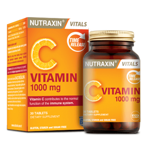 ნუტრაქსინი ვიტამინი C ტაბლეტი 1000მგ #30