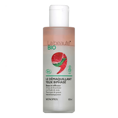 მონოპრი - La beaute ბიო თვალის მაკიაჟის მოსაშორებელი ორფაზიანი 100მლ