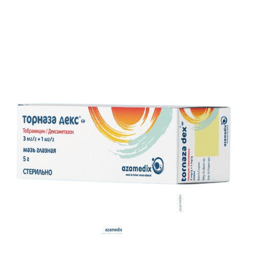 ტორნაზა დექსი მალამო თვალის (3მგ+1მგ)/1მლ 5გრ ტუბი #1