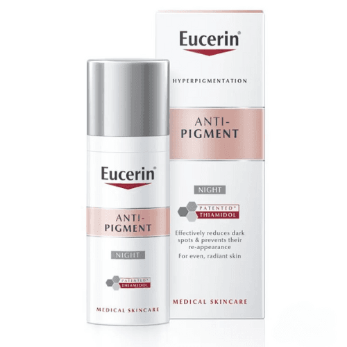 ეუცერინი - ანტი-პიგმენტი სახის კრემი პიგმენტური ლაქების საწინ.ყველა ტიპის კანი ღამის 50მლ