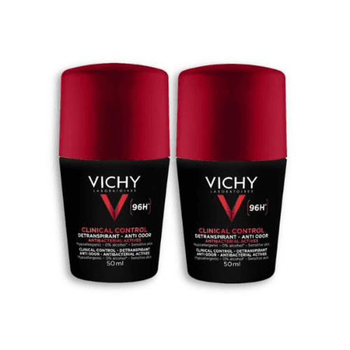 ვიში - მამაკაცის დეოდორანტ-ანტიპერსპირანტი ბურთულიანი 96სთ ანტიბაქტერიული 2X50მლ