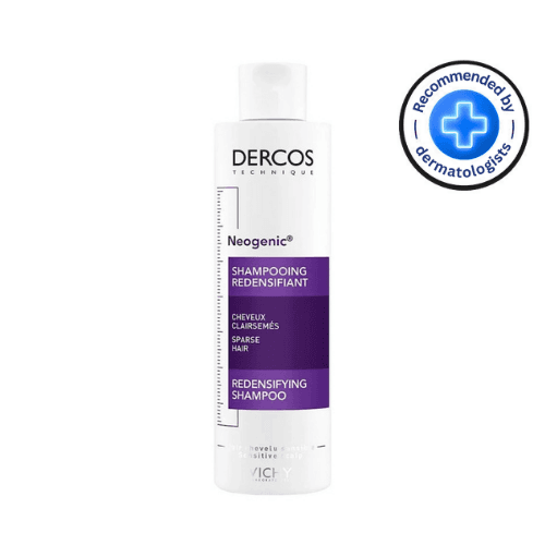 ვიში - დერკოსი ნეოჯენიკი შამპუნი მოცულობის. სიხშირის და თმის სწრაფი ზრდისთვის ყველა ტიპის თმის 200მლ