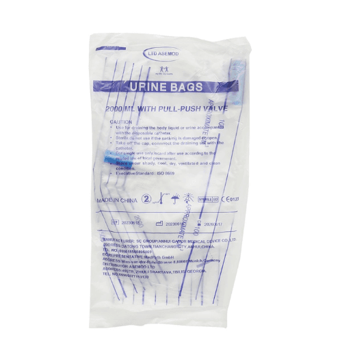 შარდმიმღები ჩანთა დამცლელით 2ლ #1