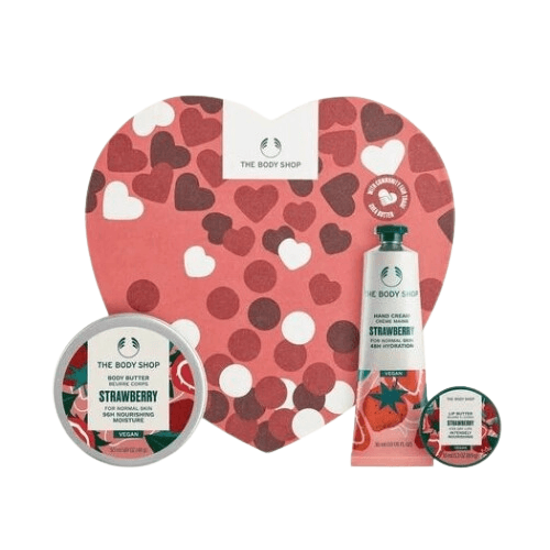 ბოდი შოპი - სასაჩუქრე ნაკრები გული მარწყვი AYR24 42103