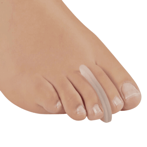 დერამედ - ფეხის თითების სილიკონის განმაცალკევებელი - ზვიგენის ფარფლი  M  #2