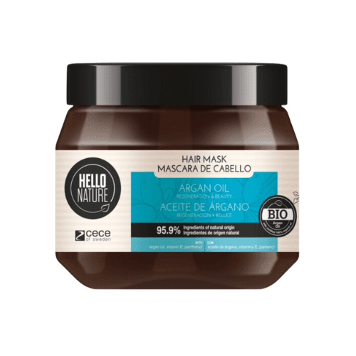 ჰელოუ ნეიჩა - თმის ნიღაბი არგანი აღდგენა და ბრწყინვალება ყველა ტიპის თმის 250მლ