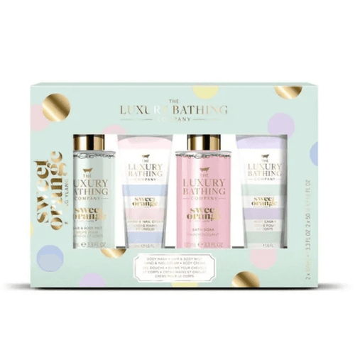 გრეის კოული - სასაჩუქრე ნაკრები Top to Toe Essentials Sweet Orange შხაპის გელი/ხელის კრემი/ტანის კრემი