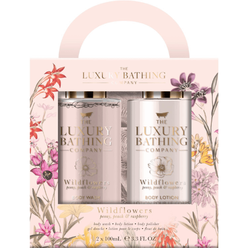 გრეის კოული - სასაჩუქრე ნაკრები Glam. Glow Peony შხაპის გელი/ტანის ლოსიონი/ტანის ღრუბელი