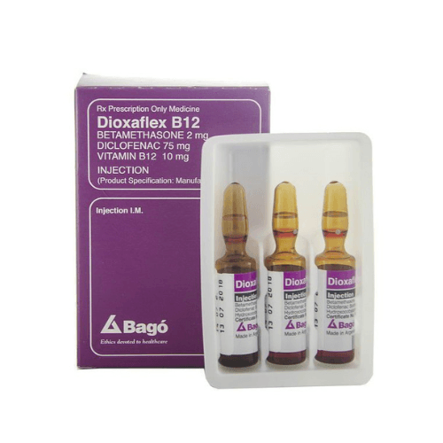 დიოქსაფლექსი B-12 ი/მ ხსნარი საინექციო (75მგ+2მგ+10მგ)/3მლ ამპულა #3