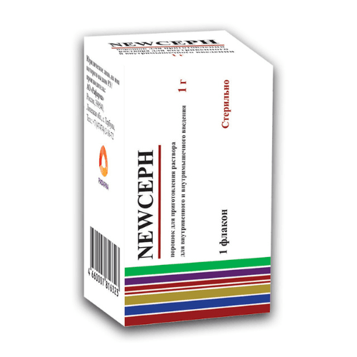 ნიუცეფი ი/ვ. ი/მ ფხვნილი საინექციო/საინფუზიო ხსნარის მოსამზადებლად 1000მგ ფლაკონი #1