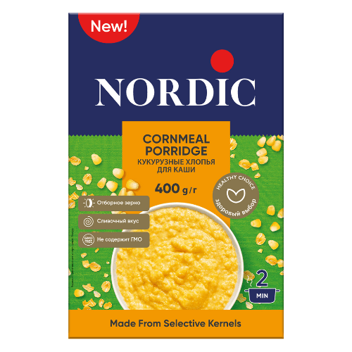 ნორდიკი - ფაფა ურძეო სიმინდი /1წლ+/ 400გრ