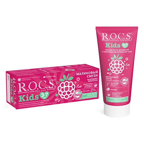 როქსი - კბ/პასტა ბავშვის ჟოლო 3-7 წელი 45გრ