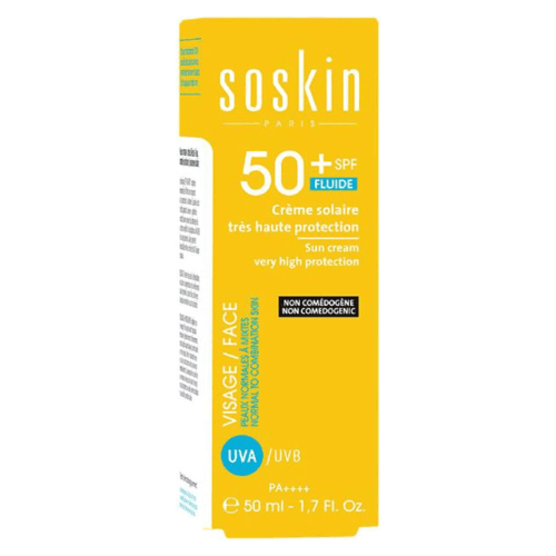სოსკინ - სახის კრემი მზისგან დამცავი SPF50+ 50მლ