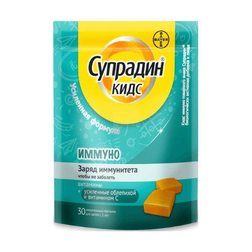 სუპრადინი ქიდსი იმუნო პასტილა საღეჭი #30