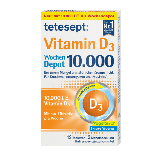 ტეტესეპტი ვიტამინი დ3 კვირის დეპო ტაბლეტი 10000სე #12