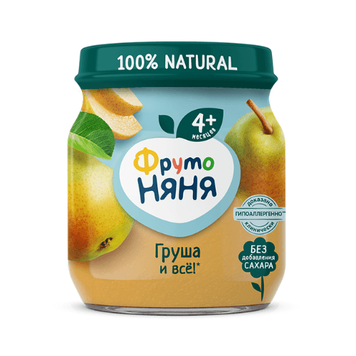 ფრუტო - ხილფაფა მსხალი /4თვ+/ 100გრ