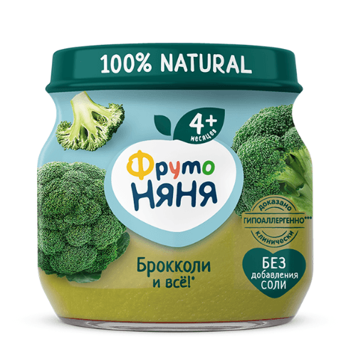 ფრუტო - პიურე ბროკოლი /4თვ+/ 80გრ