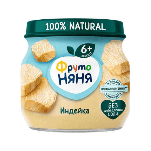 ფრუტო - სადილი ინდაურის ხორცით /6თვ+/ 80გრ