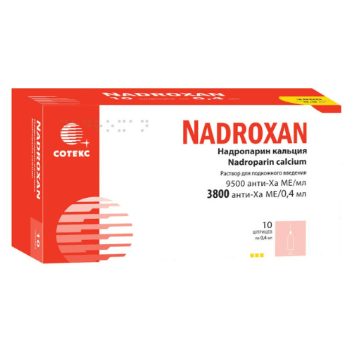 ნადროქსანი ხსნარი საინექციო 3800სე/0.4მლ მზა შპრიცი #10