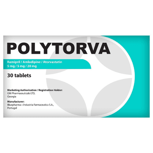 პოლიტორვა ტაბლეტი  5მგ+5მგ+20მგ #30