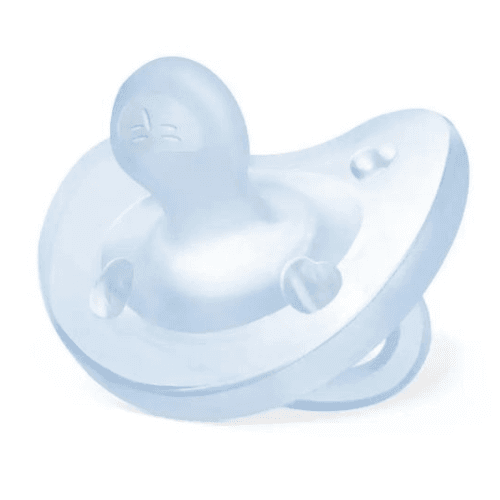ჩიკო - მატყუარა სილიკონის  ცისფერი /0-6თვ/