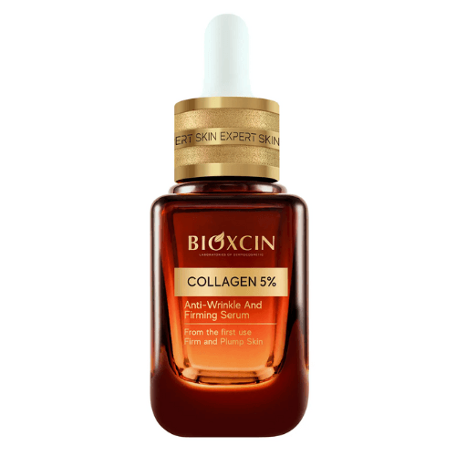 ბიოქსინი - SKIN EXPERT Collagen 5% სახის შრატი გამამკვრივებელი/ნაოჭსაწინააღმდეგო ყველა ტიპის კანის 30მლ