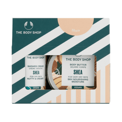 ბოდი შოპი - სასაჩუქრე ნაკრები AYR25 G1 შია შხ. კრემი 60მლ. ტანის კარაქი 50მლ