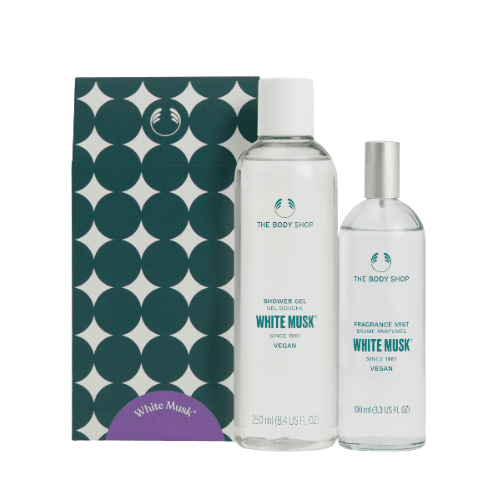 ბოდი შოპი - სასაჩუქრე ნაკრები AYR25 G2 თეთრი მუშკი შხაპის გელი 250მლ. ტანის მისტი 100მლ