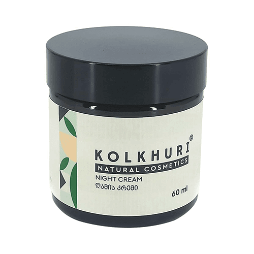 კოლხური - სახის კრემი მკვებავი ნორმ/მშრალი/მგრძნობიარე კანის ღამის 60მლ