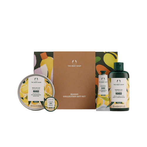 ბოდი შოპი - სასაჩუქრე ნაკრები XM25 G4 მანგო შხ.გელი 250მლ. კარაქი 200მლ. ხელის ბალმი 30მლ. ტუჩის კარაქი 10მლ