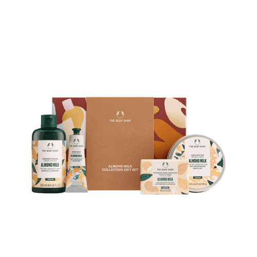 ბოდი შოპი - სასაჩუქრე ნაკრები XM25 G4 ნუშის რძე შხ.კრემ-გელი 250მლ. კარაქი 200მლ. საპონი 100გ. ხელის ბალმი 30მლ