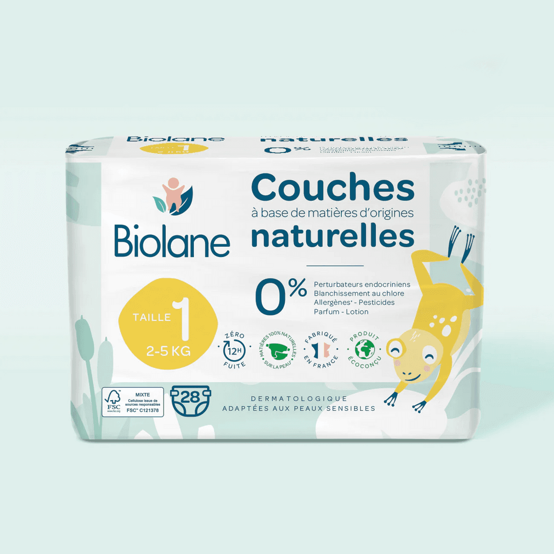 Biolane - ჩვილის საფენი 2-5კგ (28 ცალი)