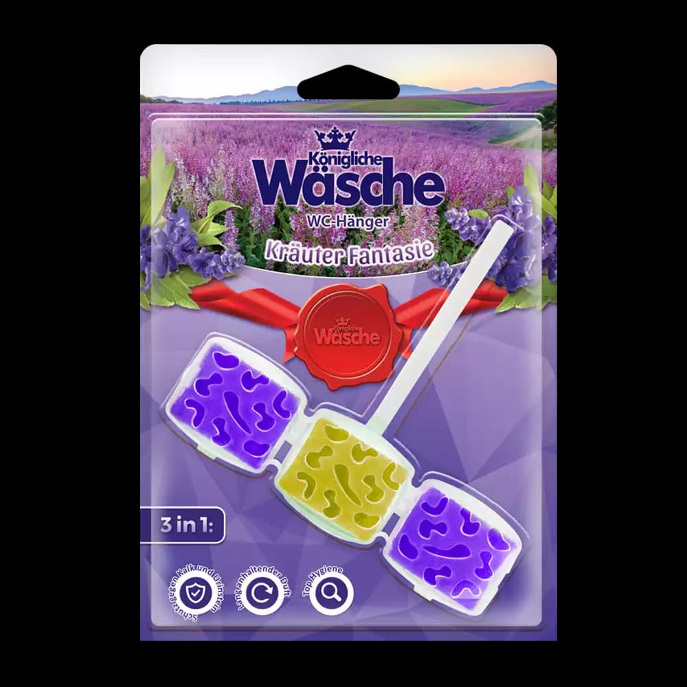 Könilgliche Wasche „სამეფო რეცხვა“ ვოში - უნიტაზის საწმენდი არომატიაზატორი - ლავანდა