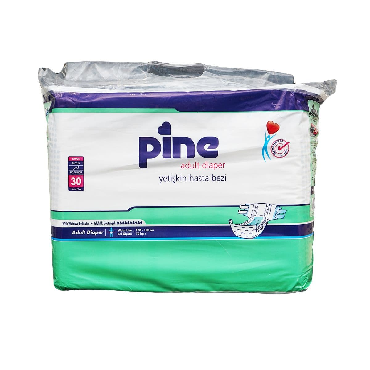 Pine - ფაინი მწოლიარეს საფენი 70+კგ 30 ცალი