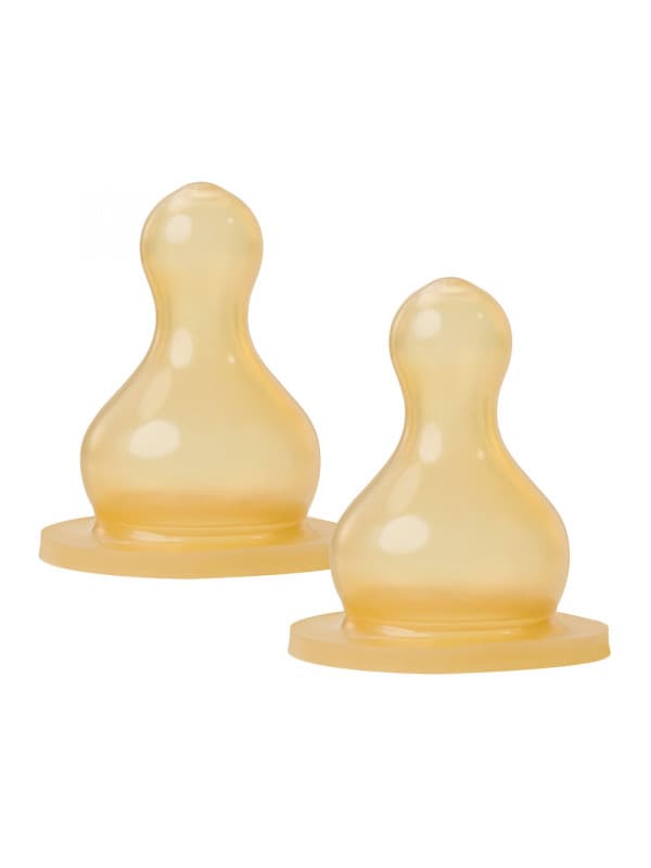 Baby Nova - ბოთლის ლატექსის ანტიკოლიკი მრგვალთავიანი საწოვარა (რძე, თხელი მანის ფაფა) 0-24თვე (კოდი: 14302)